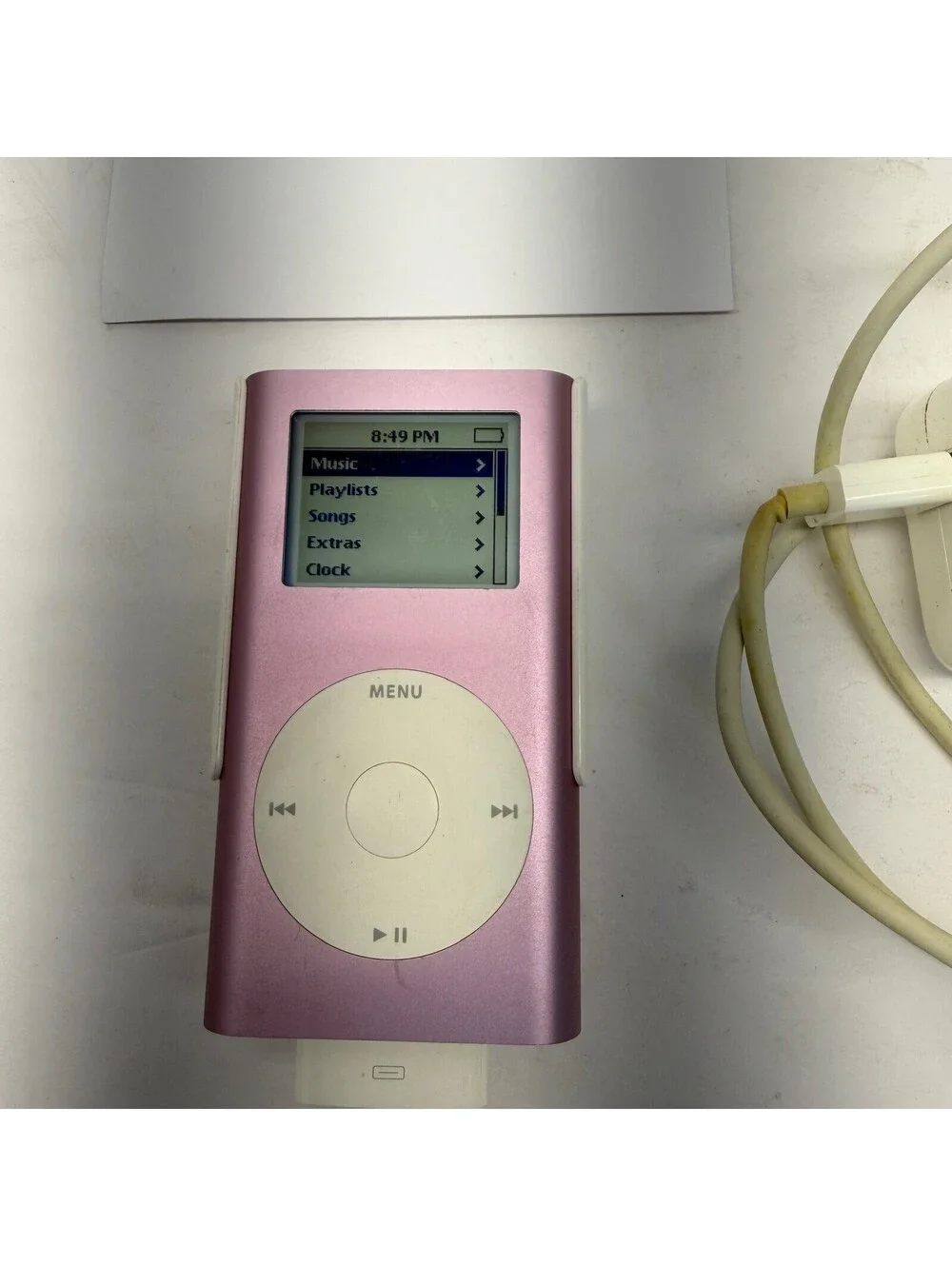 Apple iPod Mini 2nd Gen 4GB Pink Music Player w/ Charger - Storage Location: B-6